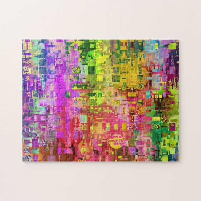 Puzzle Couleurs cg numériques en pixels de l'art abstrait (Horizontal)