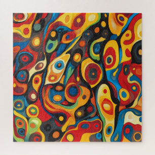 Puzzle Couleurs chaudes psychédéliques