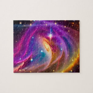 Puzzle Couleurs cosmiques Danse violette galactique Parti