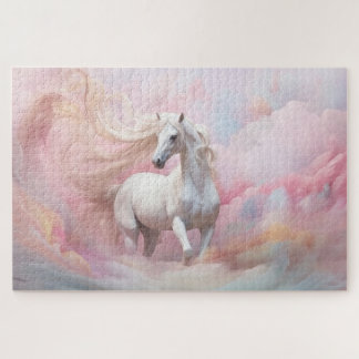 Puzzle Couleurs pastel violet magique Unicorne