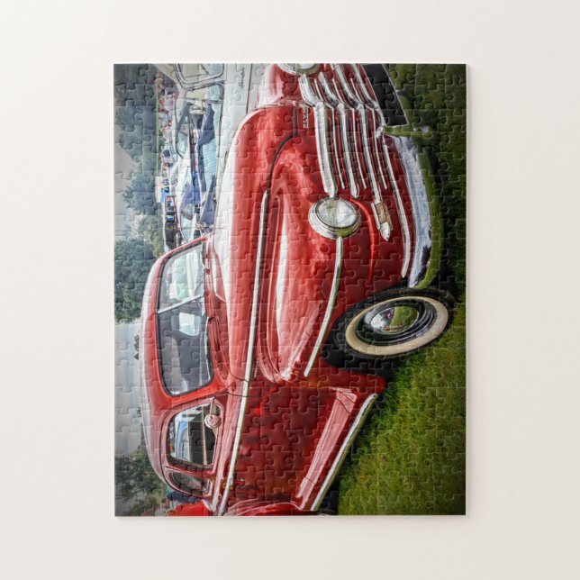 Puzzle Coupe de luxe spéciale Plymouth rouge. (Vertical)