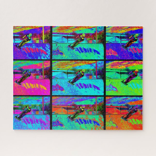 Puzzle Couper la rampe - Stunt Scooter Rider (Horizontal)