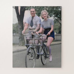 Puzzle Couple à vélo Malvern Star Bike années 1930 Couleu
