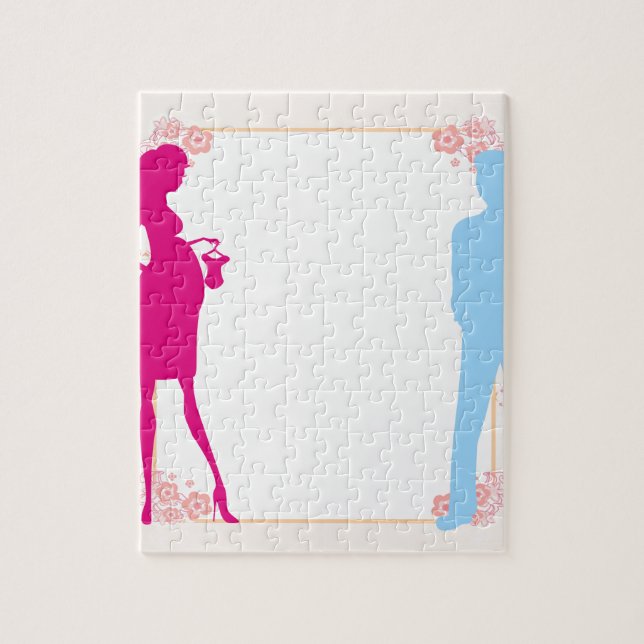 Puzzle couple attente bébé (Vertical)