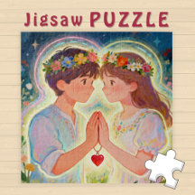 Couple d'âme jumeau de fille et de garçon mignon -