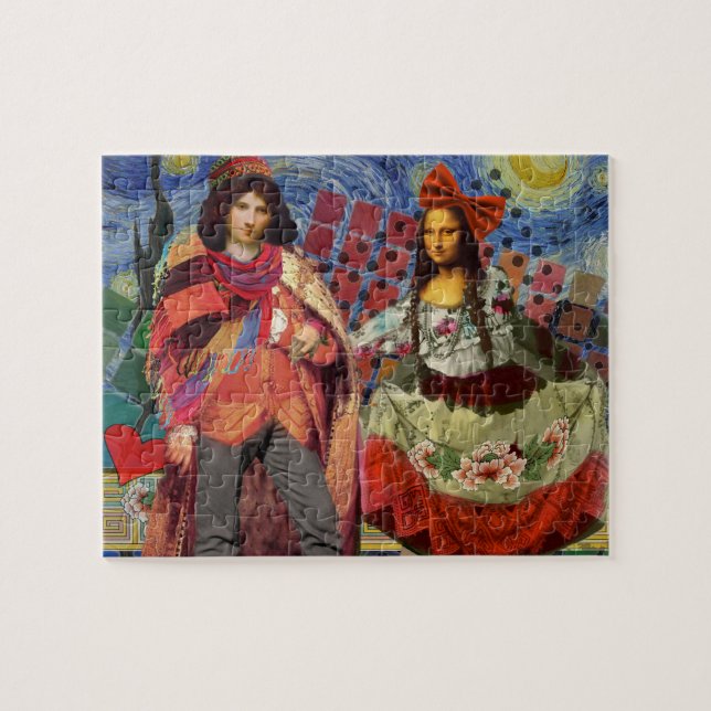 Puzzle Couple de mariage viril fantasque (Horizontal)