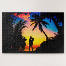 Puzzle Couple embrassant
