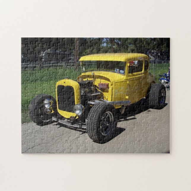 Puzzle Coureur jaune d'entrave (Horizontal)