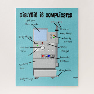 Puzzle Coussin Humour de la dialyse