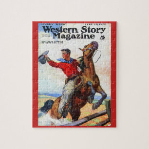 Puzzle Couverture du magazine Western Story 1924
