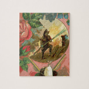 Puzzle Couverture vintage des pompiers des années 1880