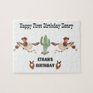 Puzzle Cowboy Anniversaire Rodeo Party