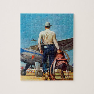 Puzzle Cowboy de vol par Mead Schaeffer