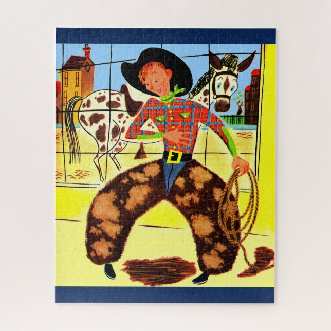Puzzle cowboy mignon (Vertical)