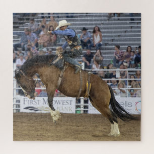 Puzzle Cowboy Western Rodeo Bucse Horse Corral
