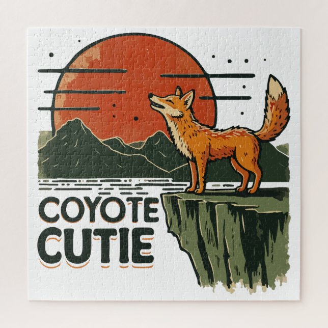 Puzzle Coyote (Vertical)