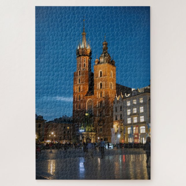 Puzzle Cracovie Pologne Bazylika Mariacka, église de Notr (Vertical)