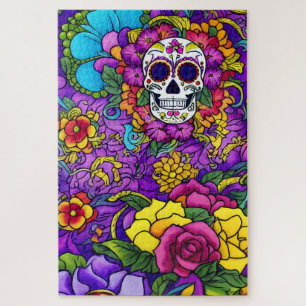 Puzzle Crâne à sucre - Día de los Muertos Delight