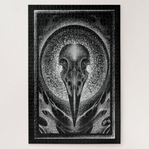 Puzzle Crâne corbeau
