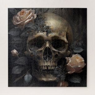 Puzzle Crâne et Rose