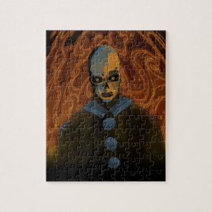 Puzzle Crâne orange