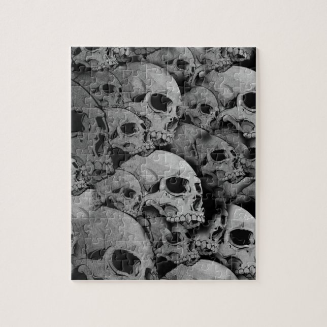 Puzzle Crânes (noirs et blancs) (Vertical)