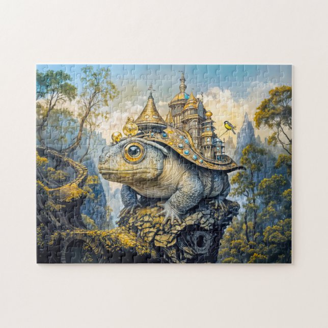 Puzzle Crapaud de château steampunk (Horizontal)