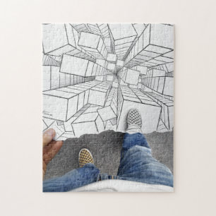 Puzzle Crayon contre l'appareil-photo - vertige
