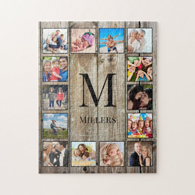 Puzzle Create Your Custom Photo Collage Rustic Farmhouse (Vertical)