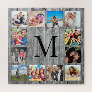 Puzzle Create Your Custom Photo Collage Rustic Farmhouse