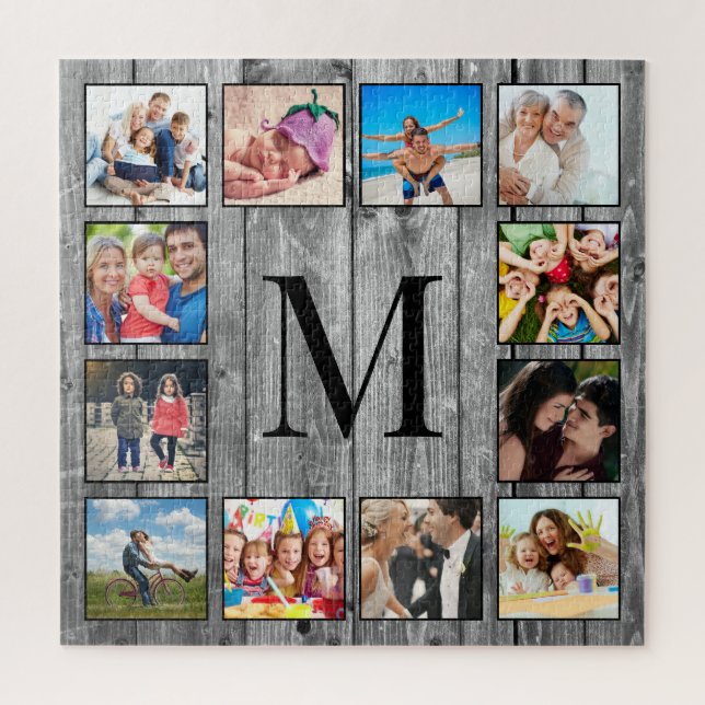 Puzzle Create Your Custom Photo Collage Rustic Farmhouse (Vertical)