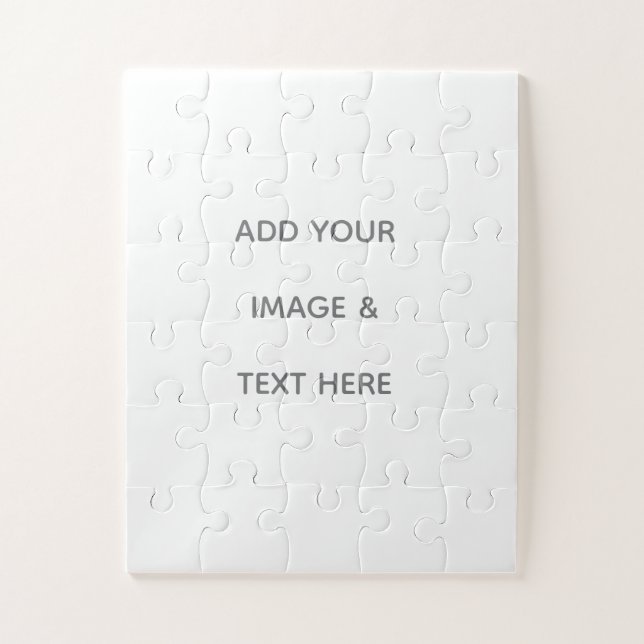 Puzzle Create Your Own white  (Vertical)