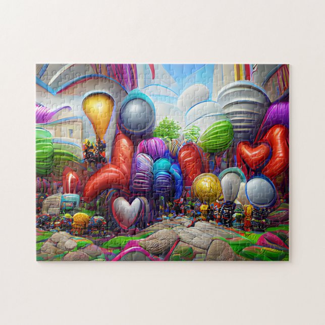 Puzzle créatif en forme de casse-tête (Horizontal)