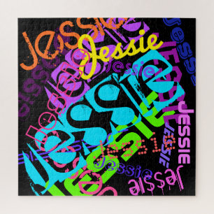 Puzzle Créer n'importe quel nom Couleurs vives personnali