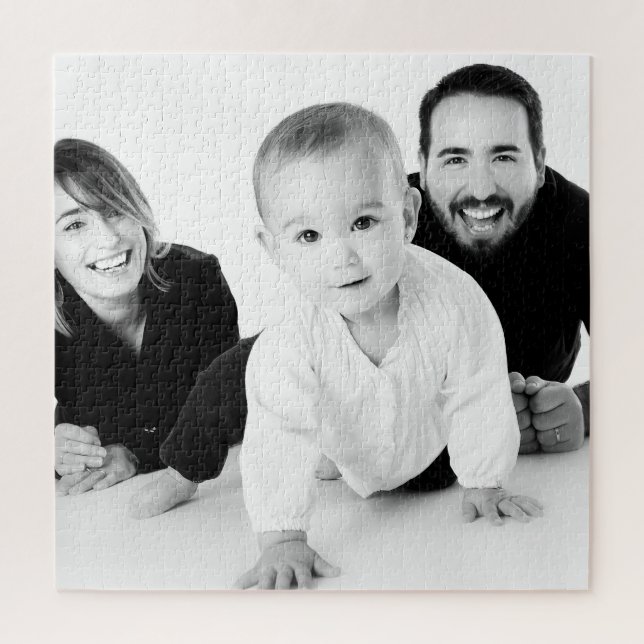 Puzzle Créer votre propre famille Photo cadeau Customisé (Vertical)