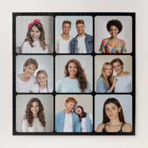 Puzzle Créez votre propre collage de photos à 9 coins arr