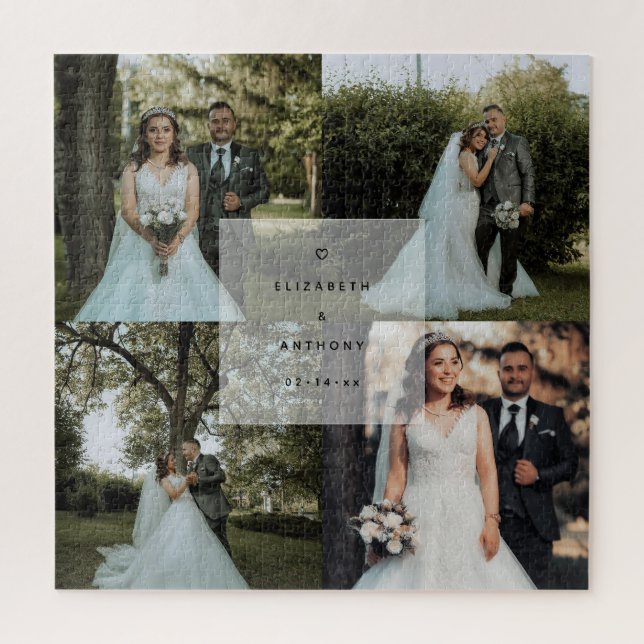Puzzle Créez votre propre collection photo Mariage Couple (Vertical)