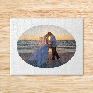 Puzzle Créez votre propre forme ovale de mariage 14x11