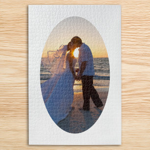 Puzzle Créez votre propre forme ovale de mariage 20x30