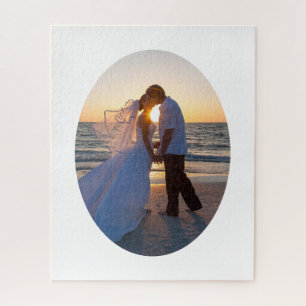 Puzzle Créez Votre Propre Forme Ovale Mariage 16x20