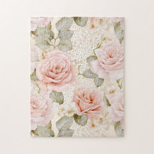 Puzzle Crème romantique Roses Roses Roses Roses Roses Ros