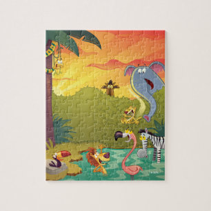 Puzzle Crépuscule au trou d'eau