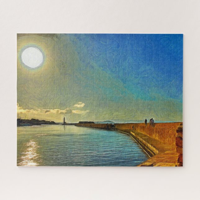 Puzzle Crete.Evening dans les couleurs du coucher du (Horizontal)