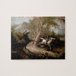Puzzle creux somnolent de cavalier sans tête
