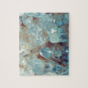 Puzzle Cristal de quartz bleu merveilleux