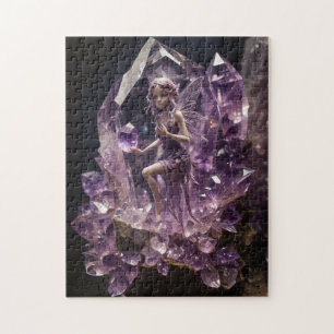 Puzzle Cristaux d'Améthyste Violette Fée Magique