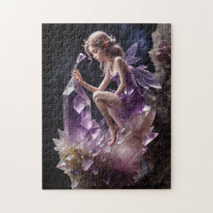 Puzzle Cristaux de Magie Fée Violette Améthyste 