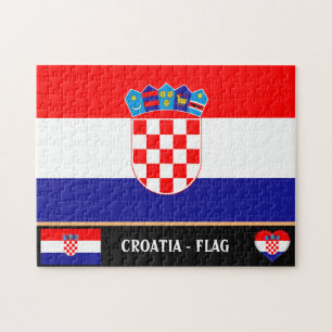 Puzzle Croatian Flag & Croatia - country, holiday /sport