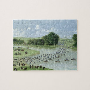 Puzzle Croisement du Rio San Joaquin, Paraguay, 1865