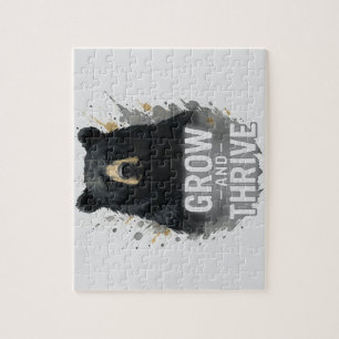 Puzzle Croissance majestueuse Ours Noir Art
